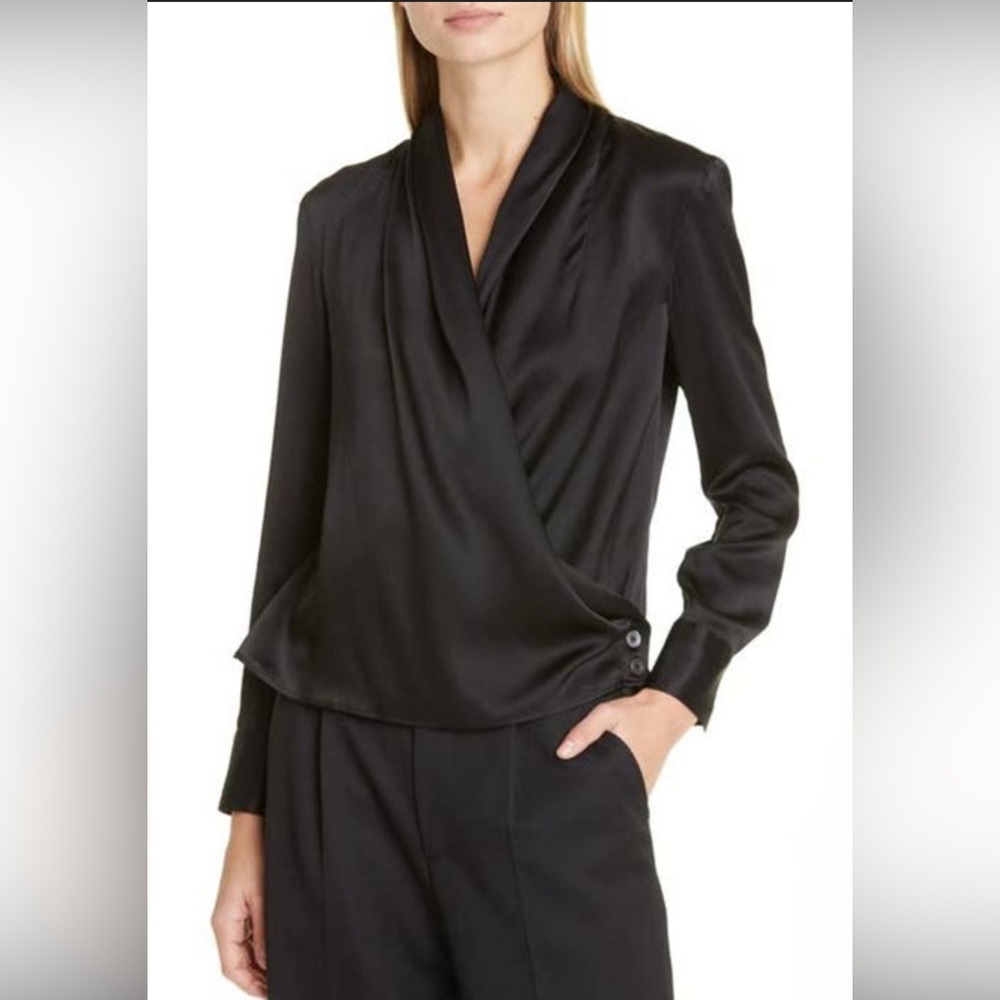 TWP Stacey blouse in black